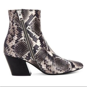 ALLSAINTS  Aster Snake-Print Boots